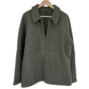 Sarah Spencer wool sweater jacket women's XL‎